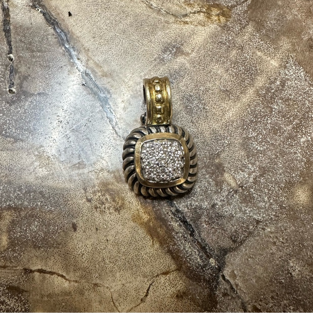 David Yurman Petite Albion Diamond Pendant (without chain)